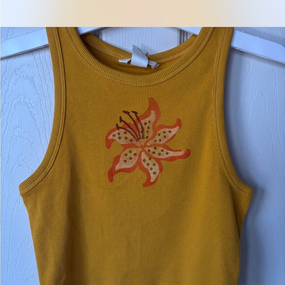 Yellow Lily Crop Top